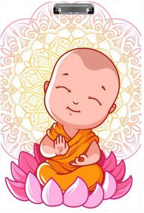 NA Styles Buddha Exam Pad Floral background