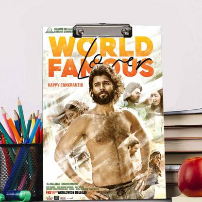 PRINTWAVE Vijay Devarakonda Digital reprint examination pad school collage Size 14x10 inch