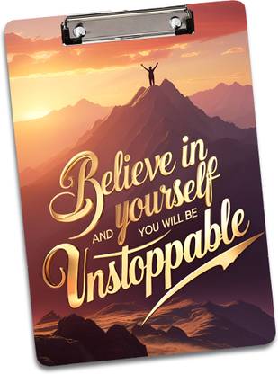 glamorous creation Believe in yourself printed exam board