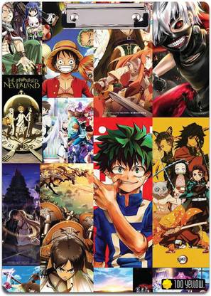 100yellow Anime Fusion: Mixed Famous Anime Printed Exam Board|