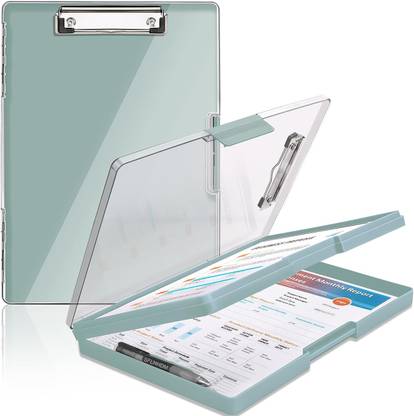 oddpod Heavy-Duty A4 Side-Opening Clip Pad with Clear Visible Top Panel