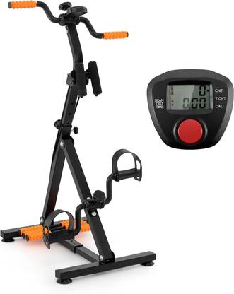 BLURISM Arm and Leg Pedal Exerciser with LCD Monitor Indoor Cycles Exercise Bike