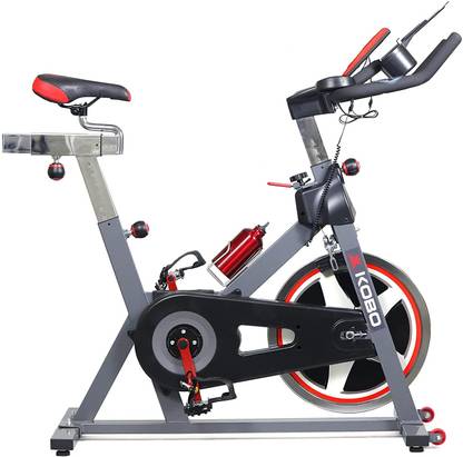 KOBO SB-12 Commercial Spin Flywheel 20 Kg Cycle for Home Gym Workout Men & Women Spinner Exercise Bike