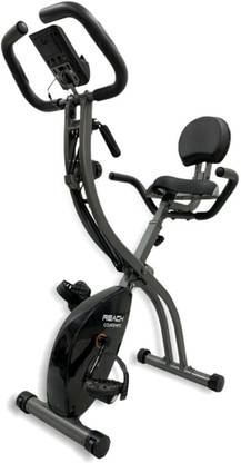 Reach Contempo Exercise Cycle with Back Support Seat and Resistance Rope for Home Gym Folding Bike Exercise Bike