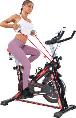 BIONFIT Gym Cycle Spin z7 for Home Cardio, Fat Loss, 6 Kg Flywheel, Friction Resistance Indoor Cycles Exercise Bike