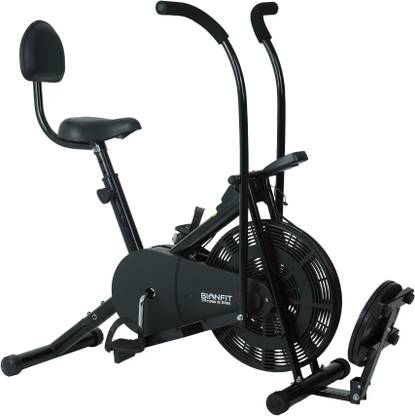 BIONFIT | Air Bike Exercise Cycle For Home | With Twister & Back Support | Moving Handle Indoor Cycles Exercise Bike