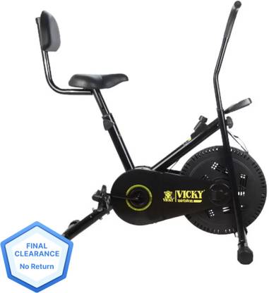 Vicky Air Bike with Fix Handle and Back Rest Indoor Cycles Exercise Bike