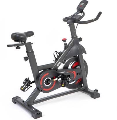 HRX Willie, 6kg flywheel, Max Weight-120Kg With Magnetic Resistance For Home Gym Upright Stationary Exercise Bike