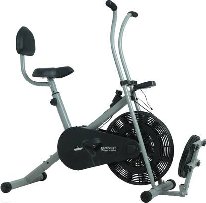 BIONFIT Fixed Handle Cycle, Air Bike for Home Gym with Twister & Back Support Indoor Cycles Exercise Bike