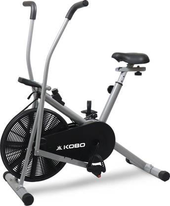 KOBO 2 in 1 Air Bike Exercise Cycle For Home 120 Kg User Weight Dual-Action Stationary Exercise Bike
