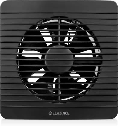 ELKANCE Axial Fan Turbo - Black, High-Performance Cooling, 1-Year Warranty 150 mm Exhaust Fan