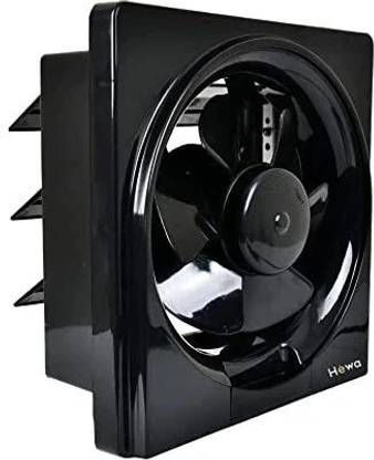 Hewa Ventilo 200mm (square) HIGH SPEED Exhaust fan for Kitchen Bathroom (Black) 200 mm Exhaust Fan