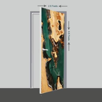Gayathree Traders Wooden Door with epoxy Lamination Timber Exterior Door