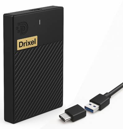 MAYUMI 500 GB External Hard Disk Drive (HDD)  (Drixel, Black, 2&In&1 Mobile & PC Compatible)