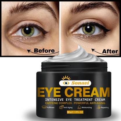 Sonavi Aloe Vera Under Eye Cream For Dark Circles, Puffiness & Fine Lines