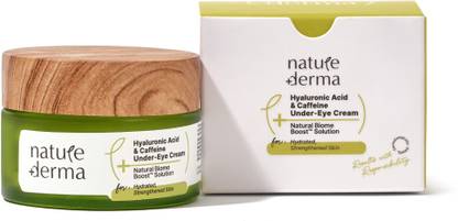 Nature Derma Hyaluronic Acid and Caffeine Under-Eye Cream with Natural Biome-Boost Solution