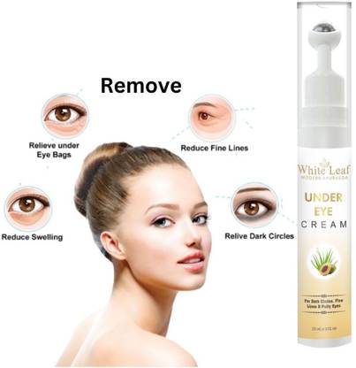 White Leaf Under Eye Cream By Cipla for Dark Circles, Puffy Eyes and Fine for men & women