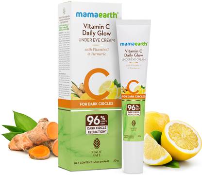 Mamaearth VitaminC Daily Glow Under Eye Cream-VitaminC & Turmeric for DarkCircle Reduction