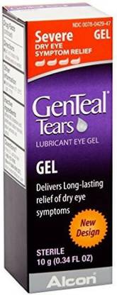 Genteal Tears Lubricant Eye Gel Severe Dry Eye Relief 0.34 Oz