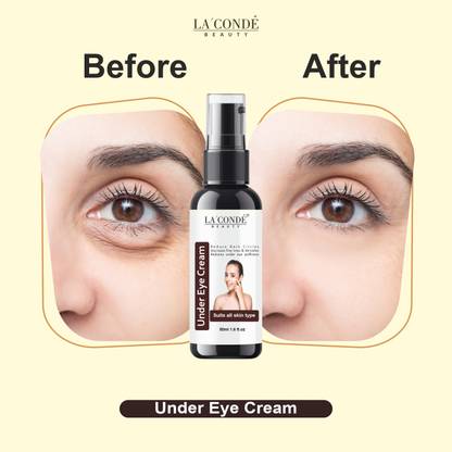 La'Conde Under Eye Cream to Remove Dark Circles, Wrinkles & FineLines Pack of 1 of 50ML