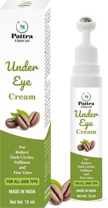 Pattra Under Eye Cream to Reduce Dark Circles, Puffiness and Fine Lines,With Coffee Oil