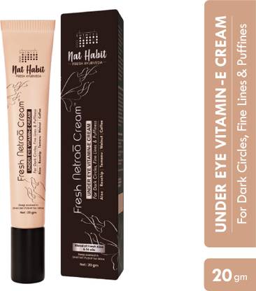 Nat Habit Fresh Netraa Under Eye Cream For Fine lines |Puffiness| Wrinkles & Dark Circles