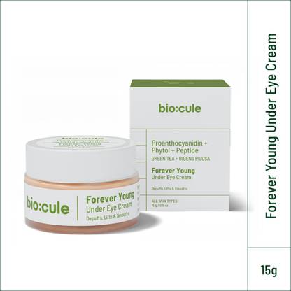 biocule Forever Young Under Eye Cream for Dark Circles, Puffiness, Fine Lines & Wrinkles