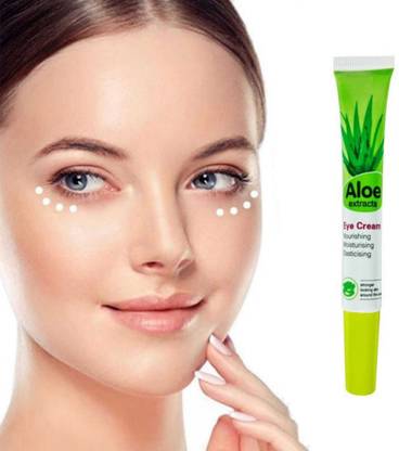 LOVE HUDA Aloe Vera Under Eye Cream for Dark Circles, Puffy Eyes & Wrinkles Removal