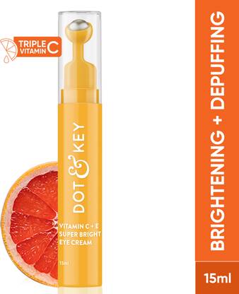 Dot & Key Vitamin C+E Super Bright Under Eye Cream, Fades Dark Circle & Pigmentation