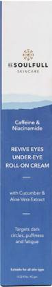 be soulfull Undereye roll on cream with Caffine & Vitamin E, For Dark Circles and Puffiness