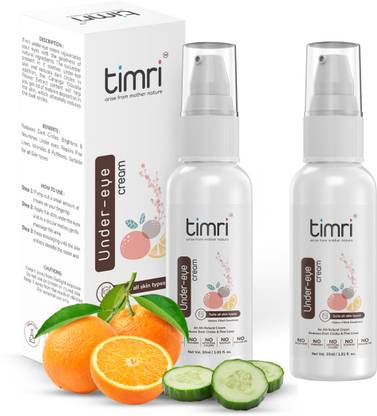 Timri Under Eye Cream to Remove Dark Circles, 15 Days Course, Set of 2