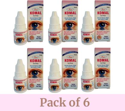 KOMAL PHARMACEUTICALS KOMAL AYURVEDIC EYE DROP (PACK OF 6) Eye Drops