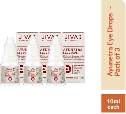 JIVA Ayunetra Eye Drops 10ml Pack of 3 Eye Drops