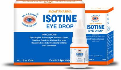ISOTINE Eye Drop Redness Irritation Increased Screen Time (10ml x 6 Vials) Eye Drops