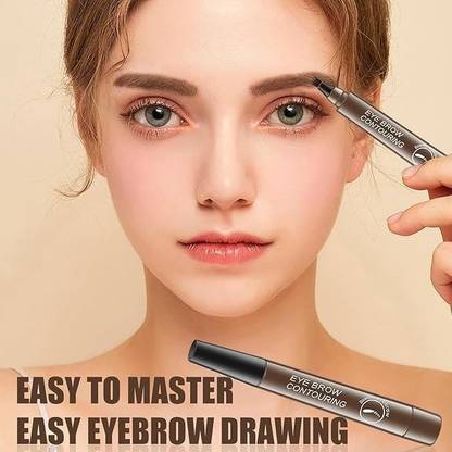 YAWI 4 Point Eyebrow Pen| Waterproof & Smudge-proof, One Swipe Application 1 ml