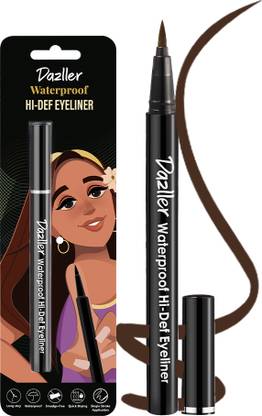 Dazller Waterproof Hi-Def Eyeliner Pen, Long-Lasting,Quick-Dry,Single Stroke Application 1.1 ml