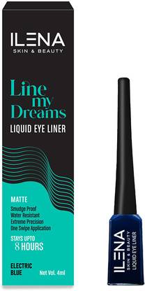 ILENA Line My Dreams Liquid Eyeliner, Matte, 8-Hour Smudge-Proof, 4ml 4 ml