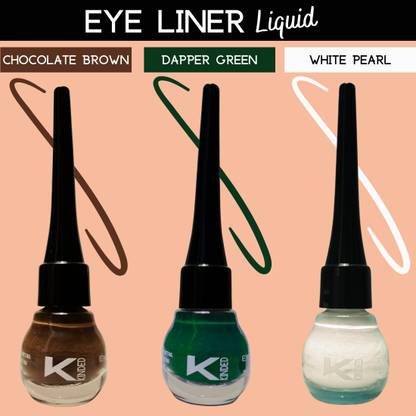 KINDED Matte Finish Insta Bold Look Soothing Colour Pigments Liquid Eyeliner Combo 15 ml