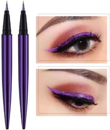 Latixmat Combo Purple Shiny Eye Liner Pen Liquid Glitter Eyeliner 3 ml