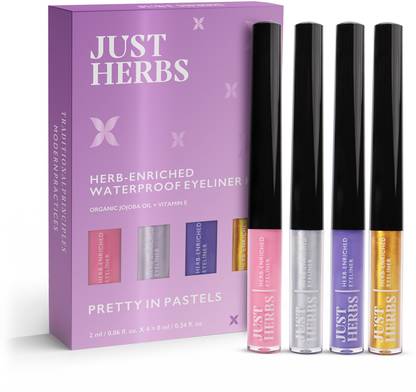 Just Herbs Herb-enriched Waterproof Eyeliner Kit Set of 4 - 8 ml