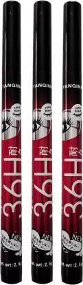 LADYLIP High quality waterproof 36 Hours Stay liquid-eye liner (Pack of 3) 10 g