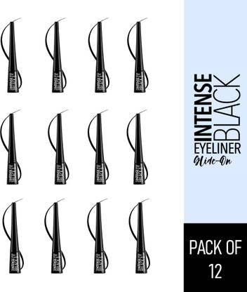 BLUE HEAVEN Intense Black Eyeliner Glide-On, Pack of 12 30 g
