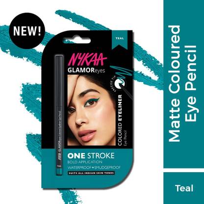 NYKAA ONE STROKE GLAMOReyes colored Eyeliner Teal 0.3g 0.3 g