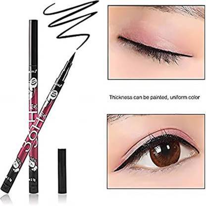 kaarm 36H Precision liquid Eyeliner Waterproof (BLACK) 3 ml (BLACK)PACK OF 3 0.2 g
