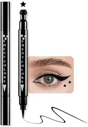 SHENYCOLORS Best Long Lasting Eyeliner With Star Moon and Flower Pattern Tattoo 10 g