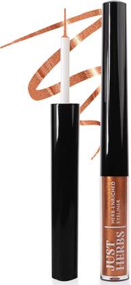 Just Herbs Liquid Eyeliner with Waterproof & Smudge-Proof Formula, Copper Luxe 2.5 g