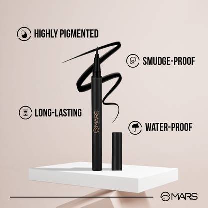 MARS City Strokes Charming Eyes Liquid Eyeliner Smooth Glide Long-lasting Eyeliner 1 ml