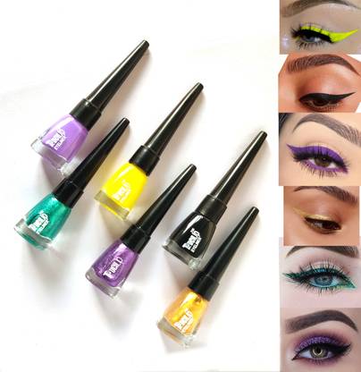 touchup 3 Matte and 3 Glitter Liquid Eyeliners 30 ml