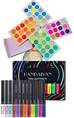 MISS ROSE 12 Colors Matte Liquid Eyeliner Set Rainbow Colorful Neon Eyeliner Pencil 100 g