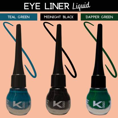 KINDED Matte Finish Insta Bold Look Soothing Colour Pigments Liquid Eyeliner Combo 15 ml
